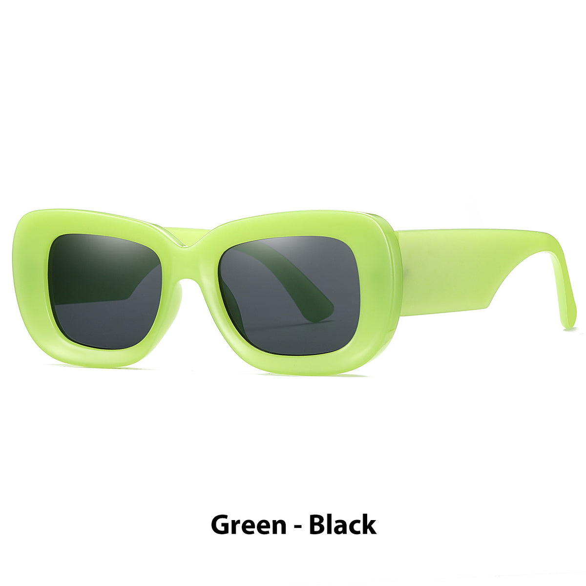Lunettes de soleil simples Retro Square mode
