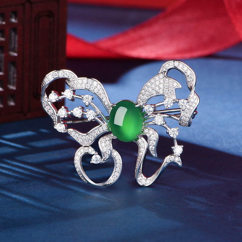 S925 Broche papillon en argent sterling