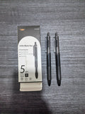Stylo à gel à séchage rapide-ST nib-noir-0,5mm-5 bâtons-1 boîte