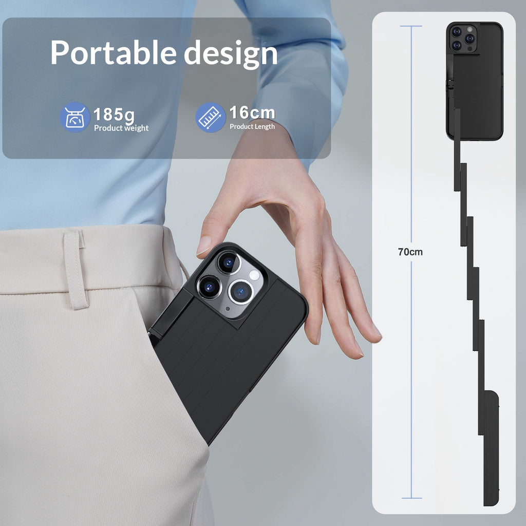 Housse Bluetooth multifonctionnelle avec bâton de Selfie