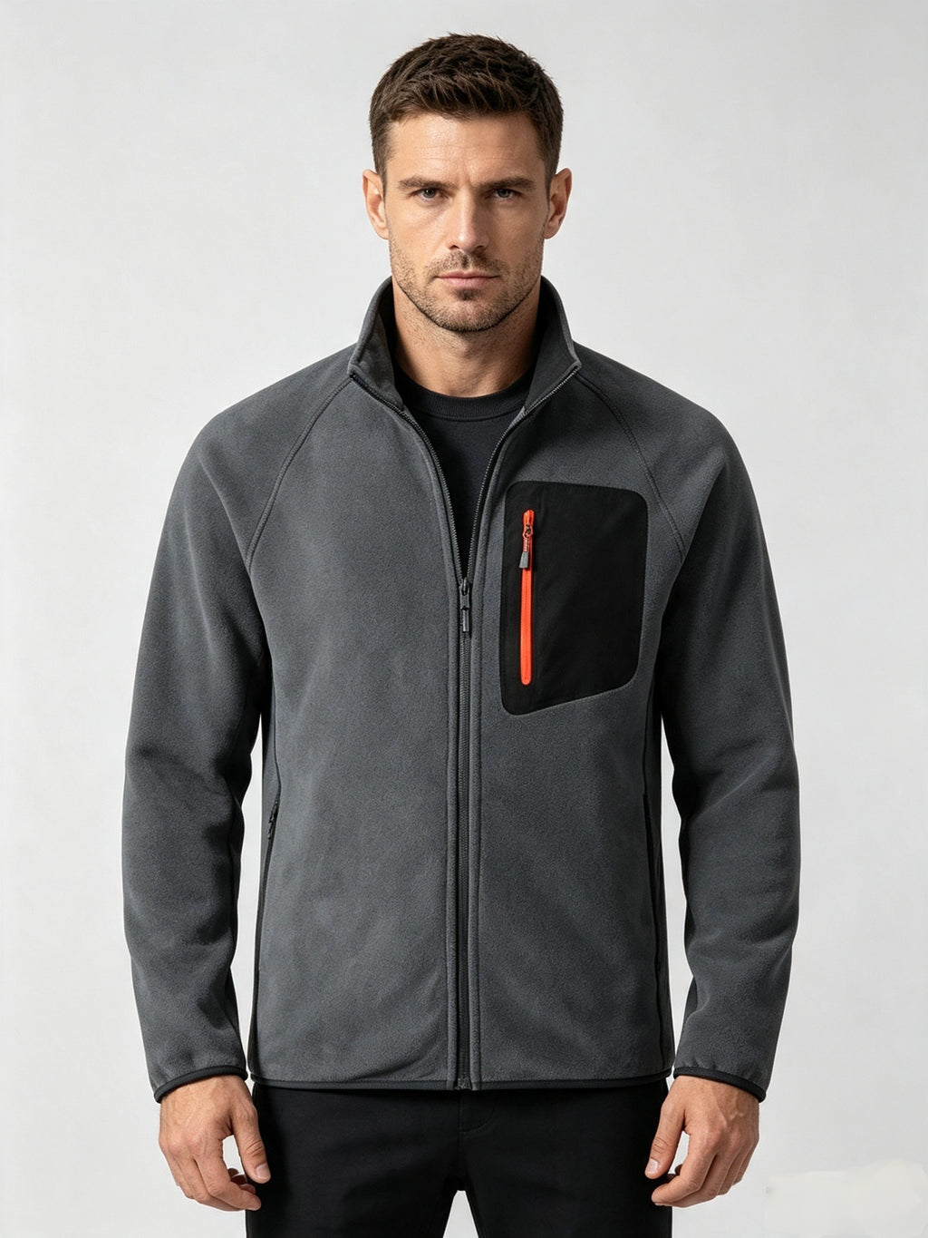 Veste en polaire d'avoine pour hommes
