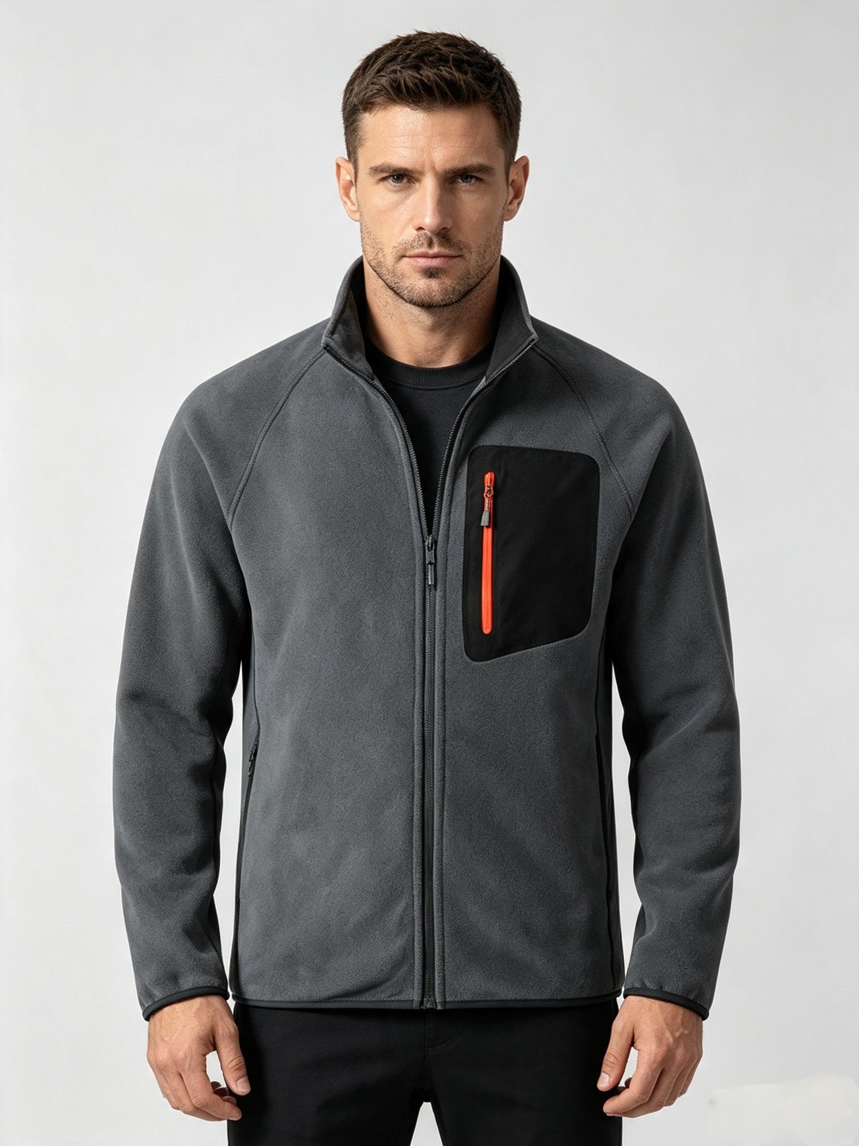 Veste en polaire d'avoine pour hommes