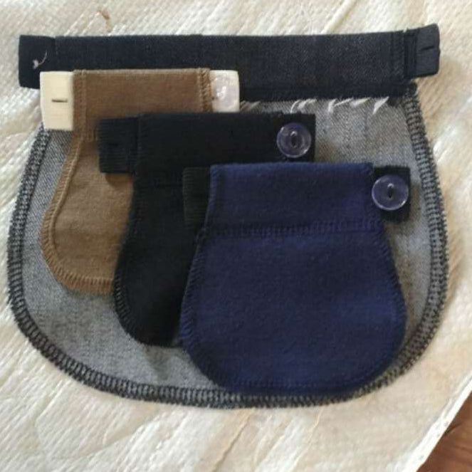 2Pcs Maternité Grossesse Courroie AJUSTABLE Courroie élastique Extendeur Pantalons