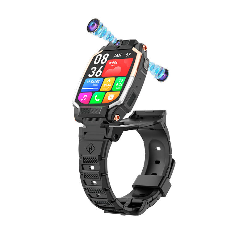Montre téléphonique pour enfants avec double caméra tournante Et la vidéo HD appelant Smartwatch