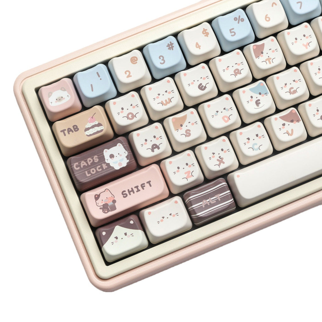 Full Set PBT Dye Sublimation Key Cap Ocean Salt Mars Space 7u Supplement