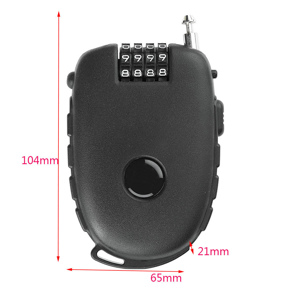 Verrouillage du casque rétractable à clé de moto