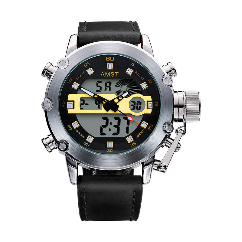 Montre électronique multifonctionnelle Casual Sports pour hommes