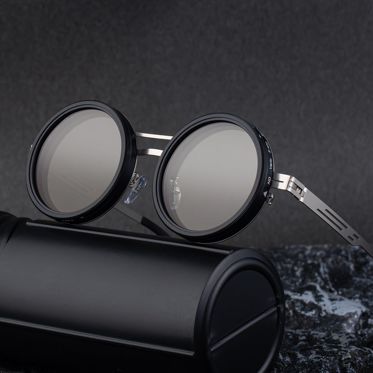 Nd9 Lunettes de soleil réglables à réduction de lumière Hd Lunettes de soleil de pêche polarisées Manuel Light-Redu