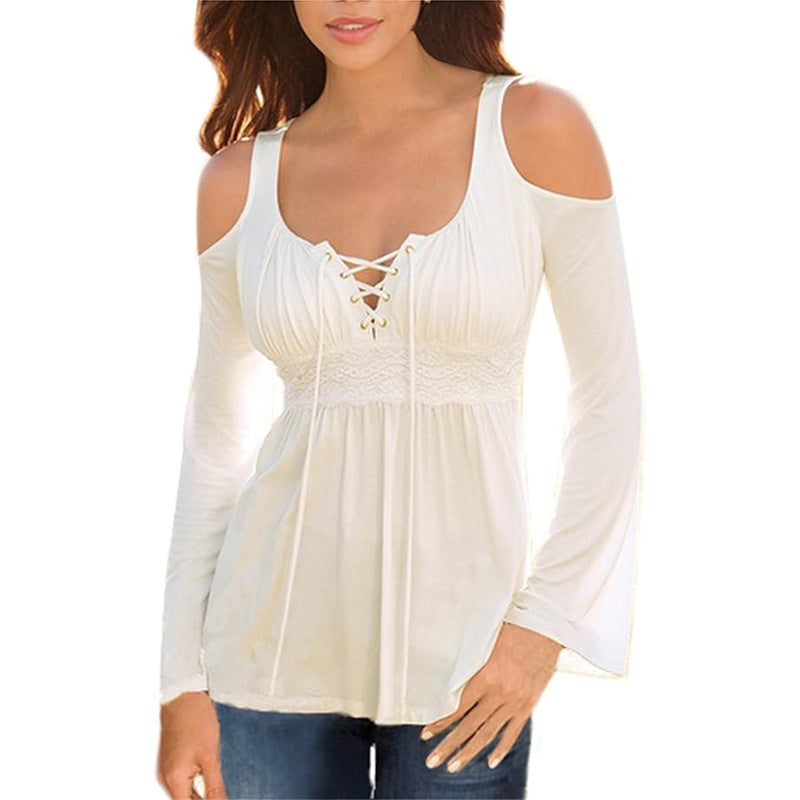 T-shirt haut à manches longues pour femmes
