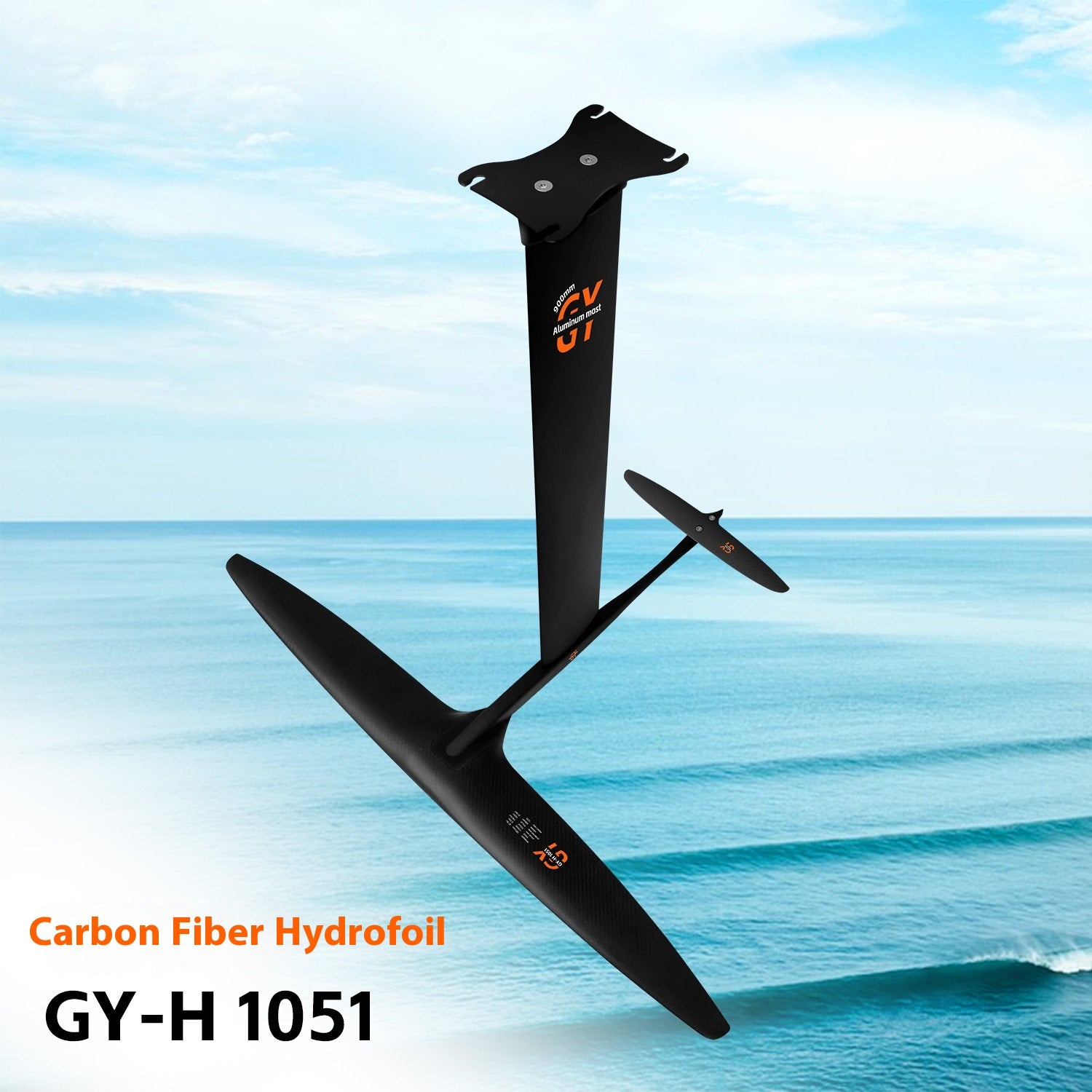 High-performance Carbon Fibre Racing Surfing Hydrofoil non motorisé