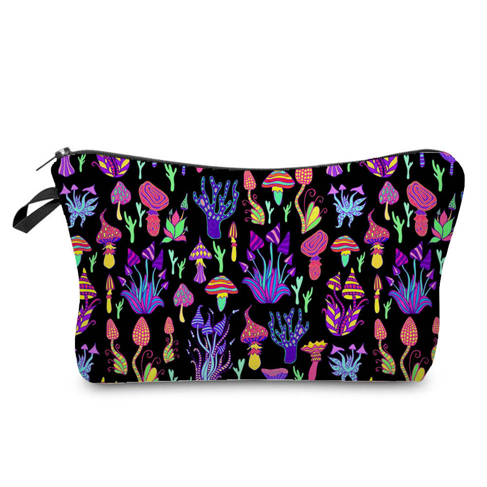 Fantasy Mushroom Pattern Mushroom Printing Sac cosmétique