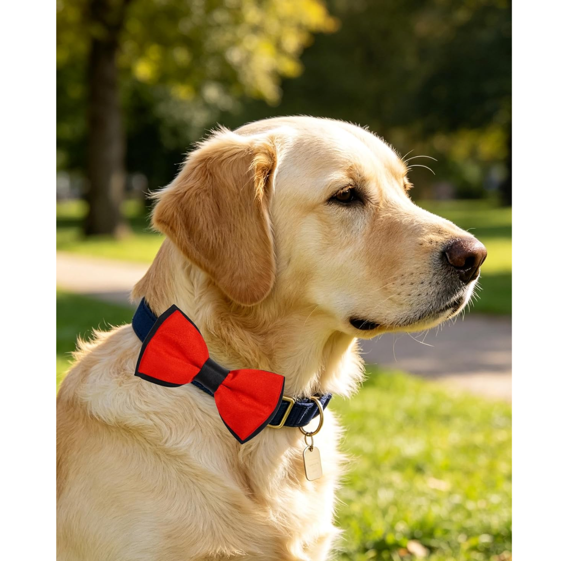 Nœud papillon pour chien, lot de 10 coloris assortis à glisser sur le collier