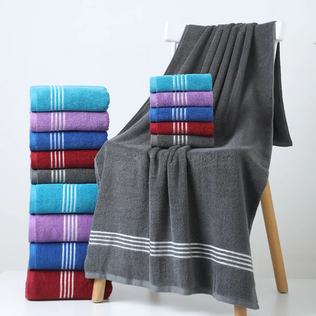 100 Coton Large Quick Absorbent et rapide Séchage Visage Serviette Set avec Serviette de bain