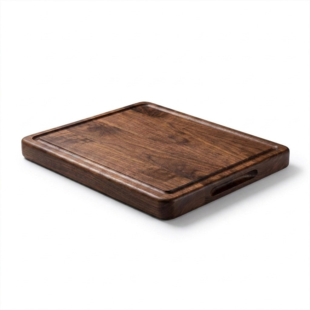 Solid black walnut cutting board