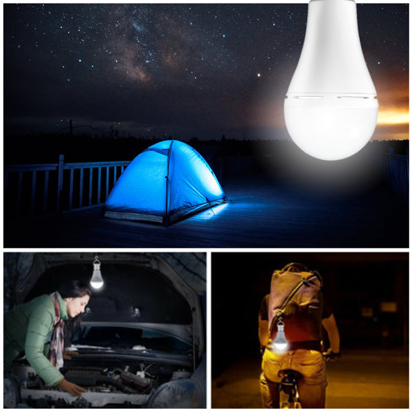 Ampoule de batterie intégrée à charge rapide R70 LED avec crochet
