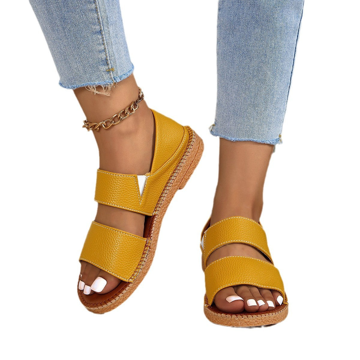 Sandales Solées Flat Soft de style fée