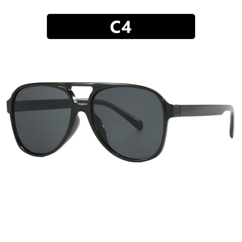 Double pont Lunettes de soleil surdimensionnées femmes élégant et distinctif