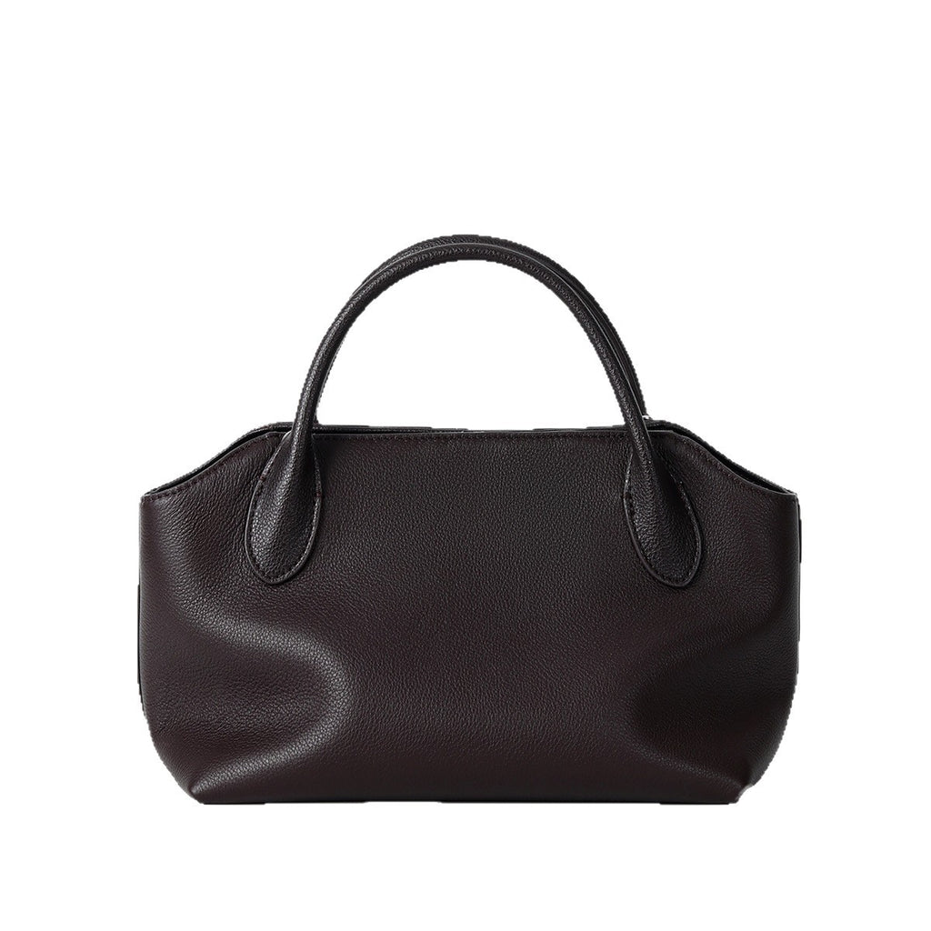 Sac à main en cuir véritable de luxe léger d'été avec une poignée courte fabriquée à partir de la vache à grains supérieurs