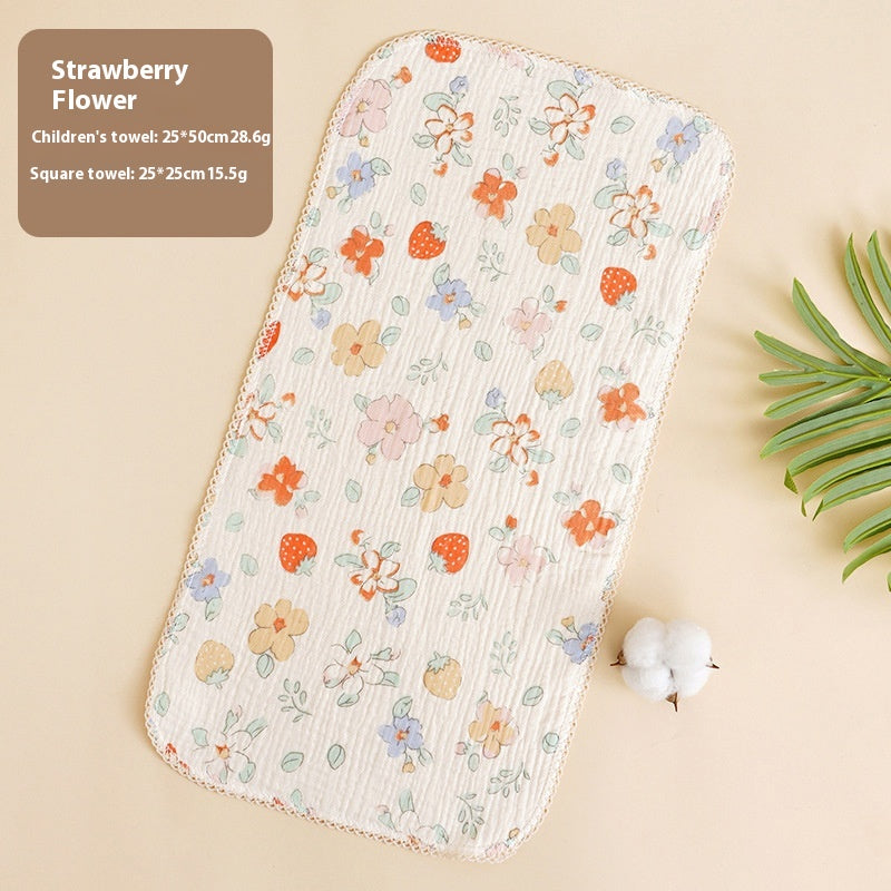 Serviette pour bébé Salive Laver le visage en coton pur nouveau-né