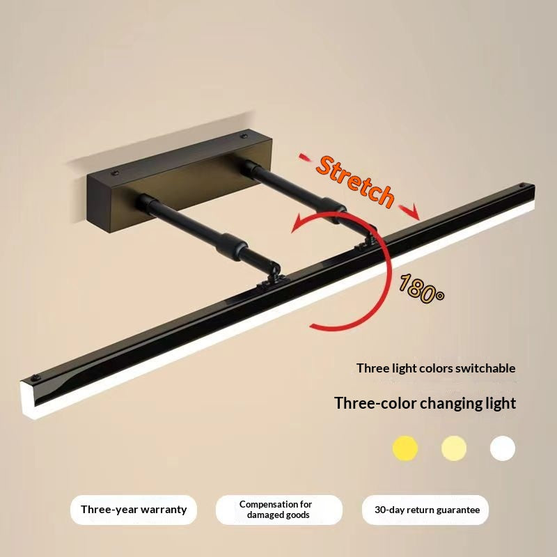 LED miroir rétractable maquillage mur lumière de remplissage
