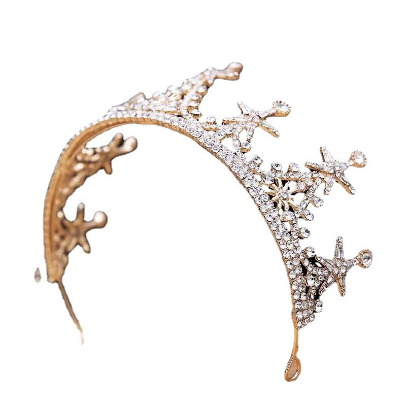 Haut niveau Alliage Luxury Atmosphere Bridal Crown Headdress