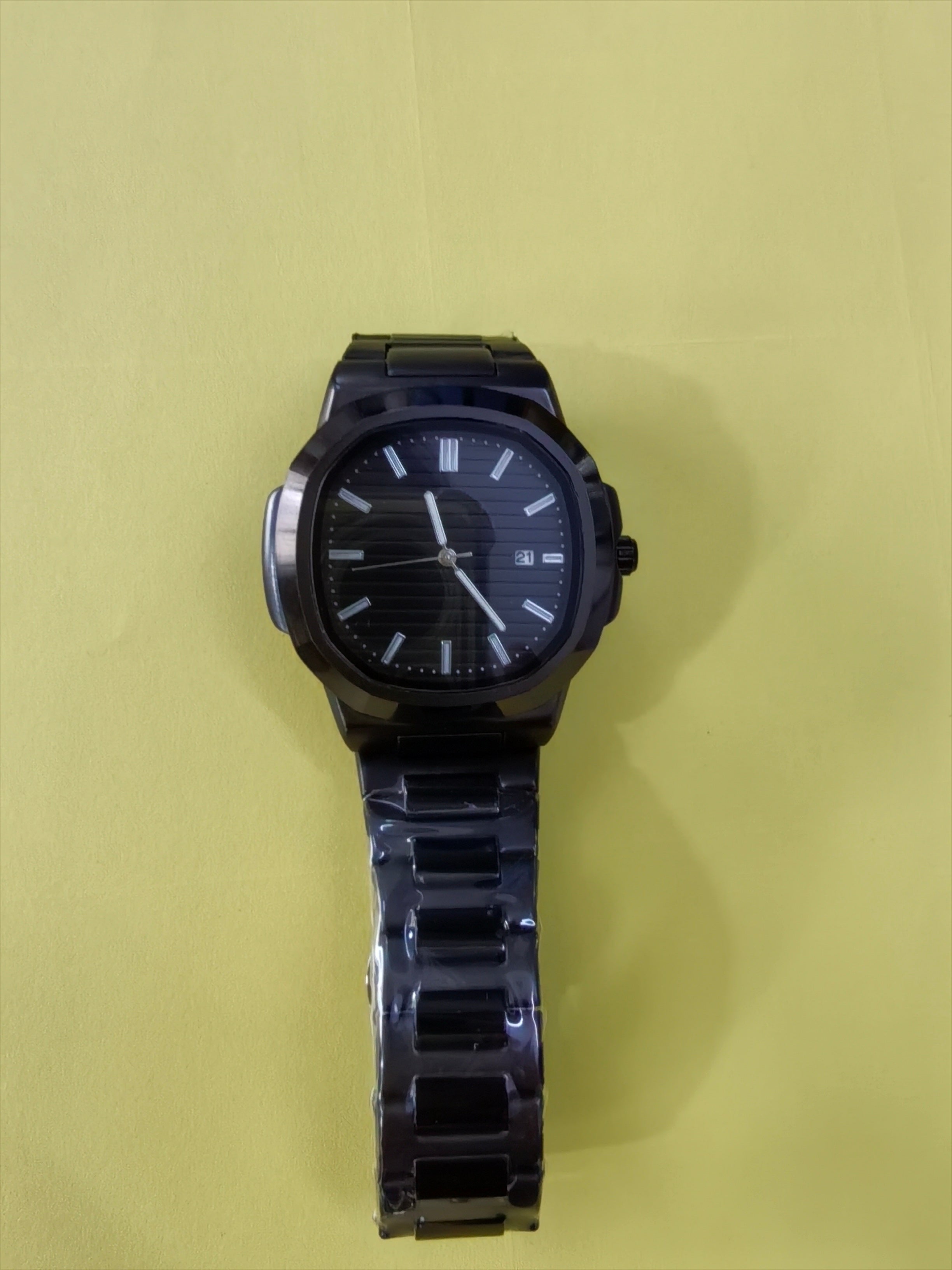 Mode Ceinture en acier Calendrier Lumineux Montres Hommes
