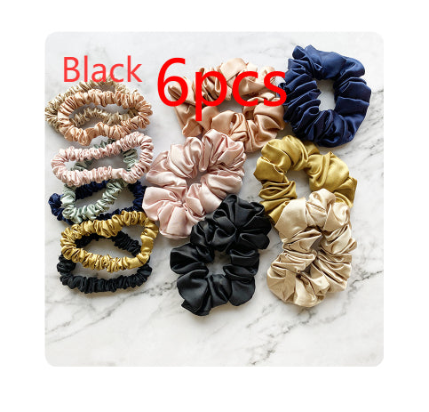 22mm High-end Heavyweight Silk Hair Tie design français sans couture