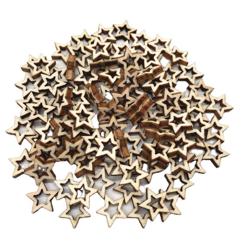 Artisanat en bois Étoile à cinq points Hollow Accessoires faits à la main