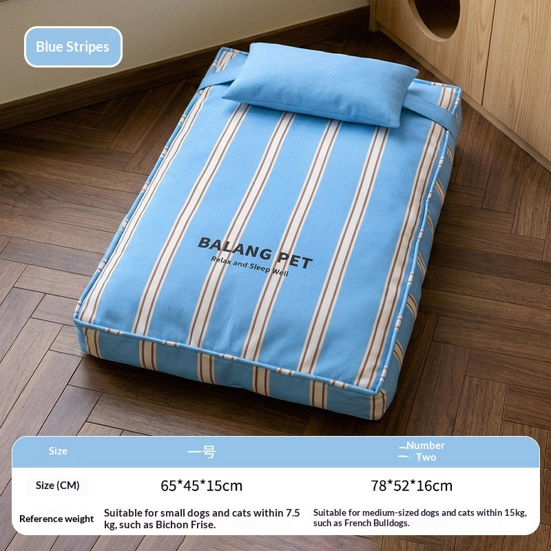 Tapis de chat amovible et lavable Sofa Cat Bed Dog Kennel