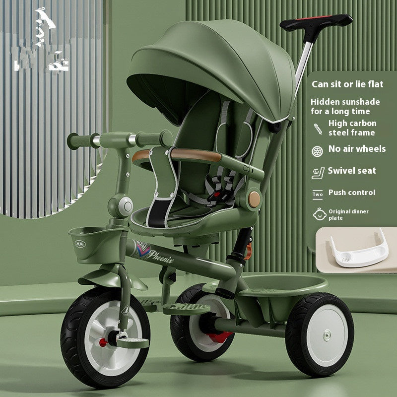 Tricycle Pedal Bébé Voiture Enfants Jouet léger Trolley
