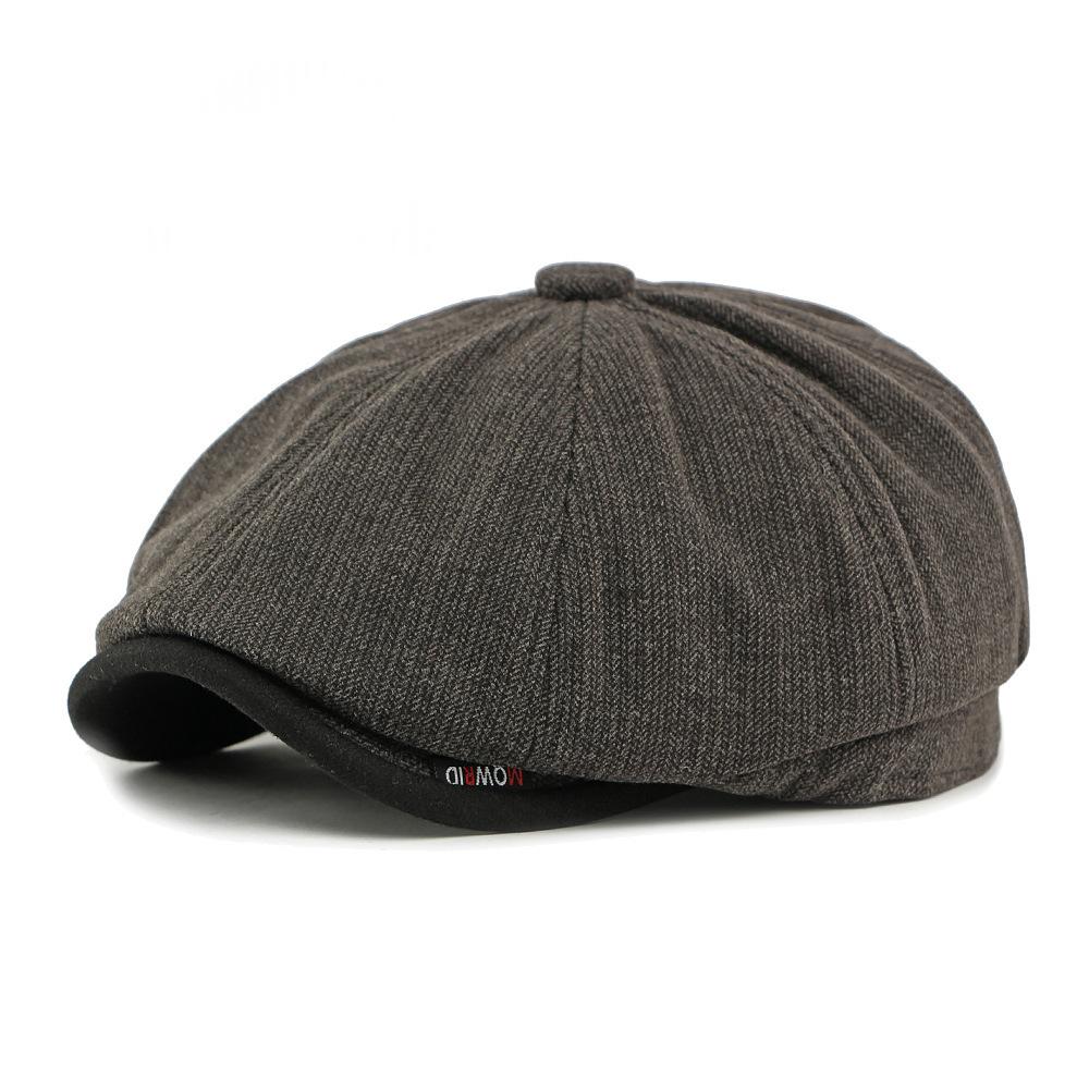 Chapeau Octagonal vintage chaud homme