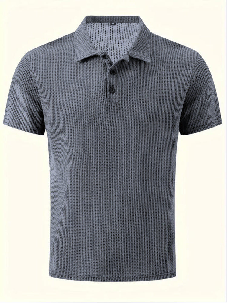 Chemise Homme Collier Été Couleur Unie
