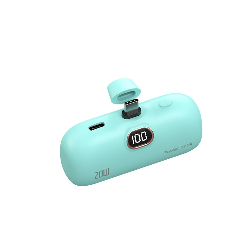 Pocket sans fil Capsule Power Bank Petit Portable Power Source Power Bank Mini Fast Charge