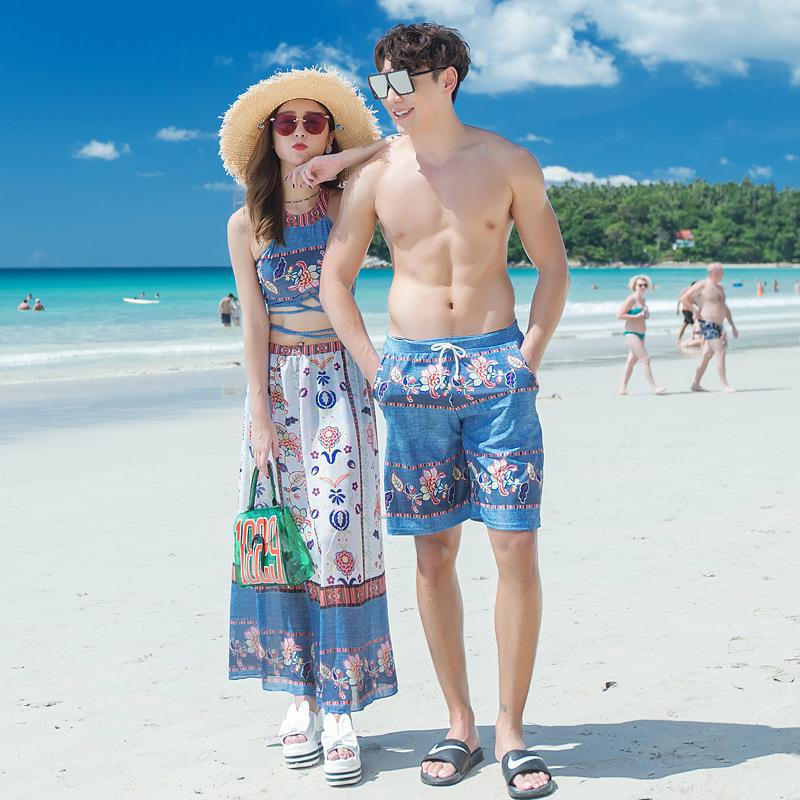 Sexy vacances couple maillot de bain
