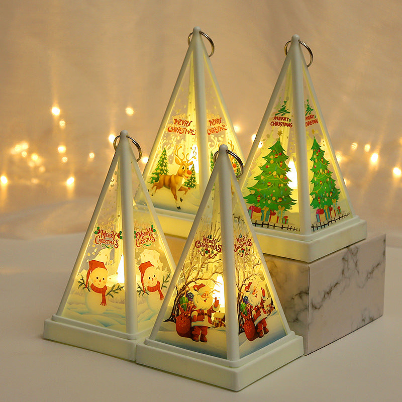 Décorations de Noël Lampe de nuit portable pour enfants Dîner cadeau de la veille de Noël