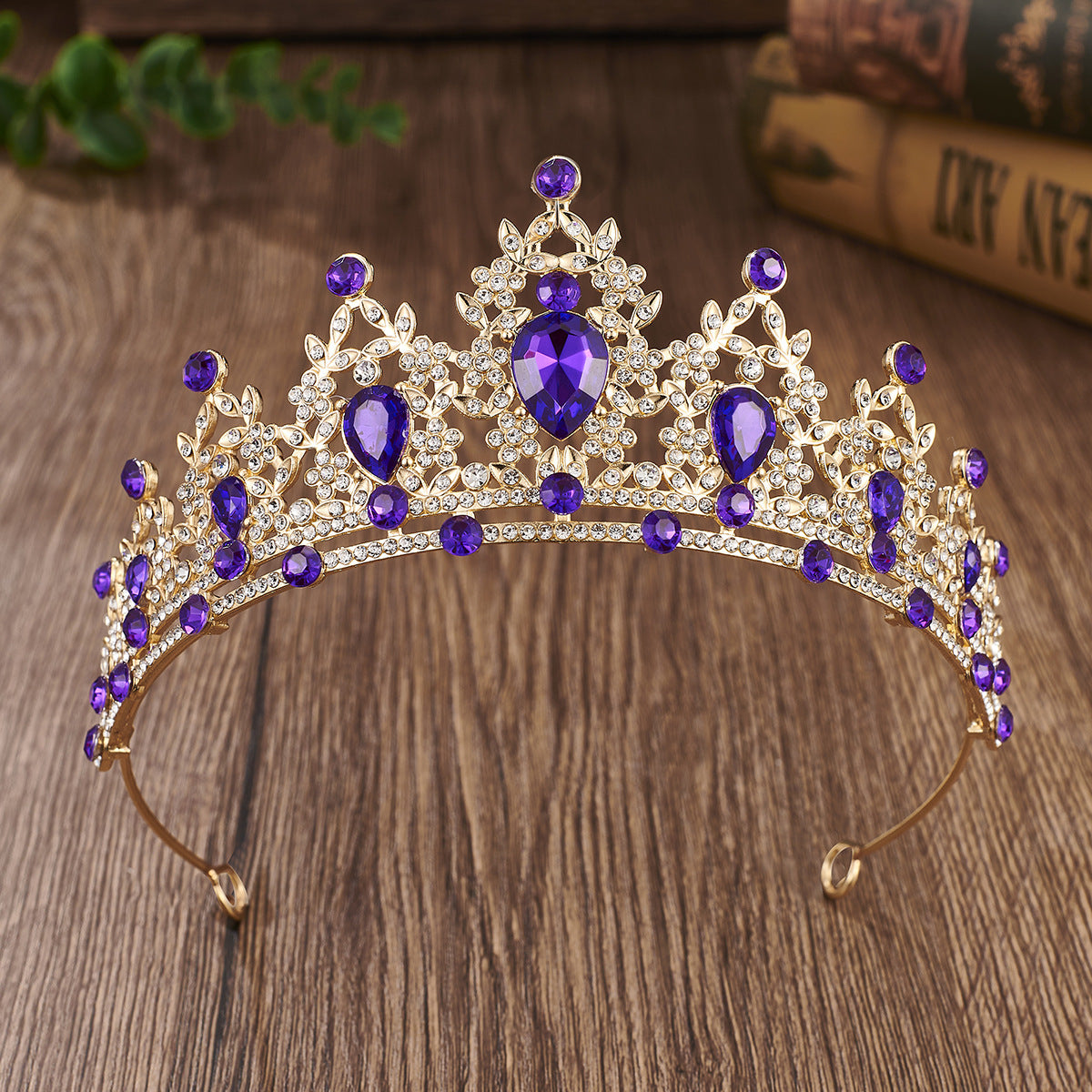 Strass Headband Alliage Couronne Robe de mariée Accessoire