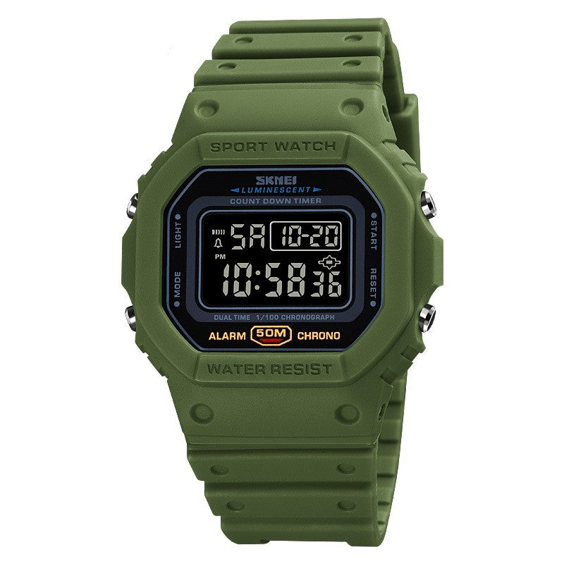 Montre électronique numérique Shockproof en plastique