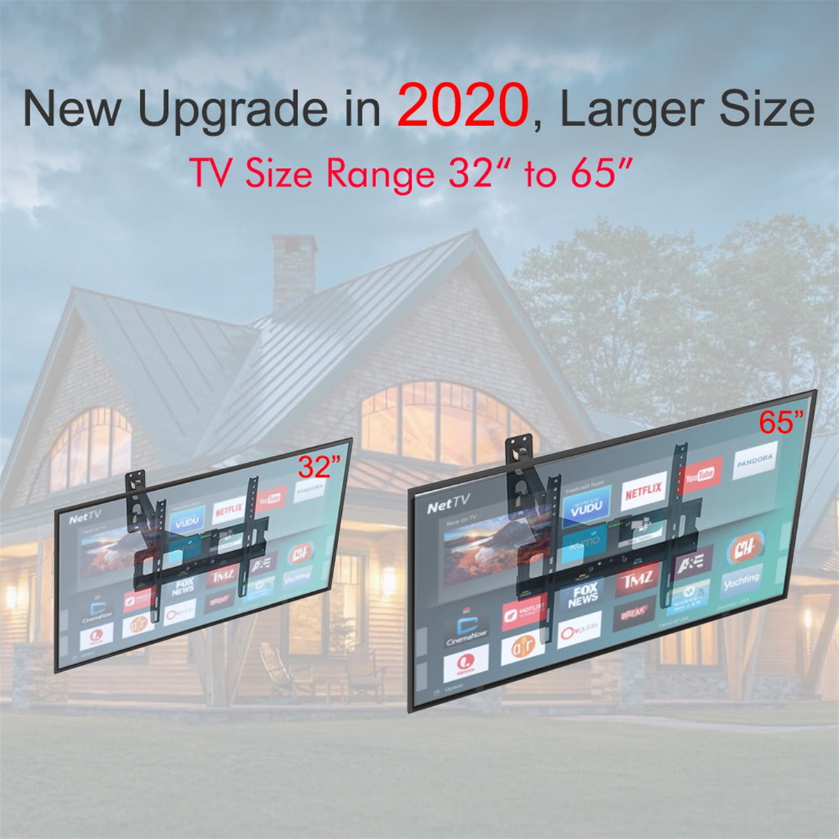 32-65 pouces Single Pendulum Small Base TV Stand TMXD-103 roulement de charge 35KG