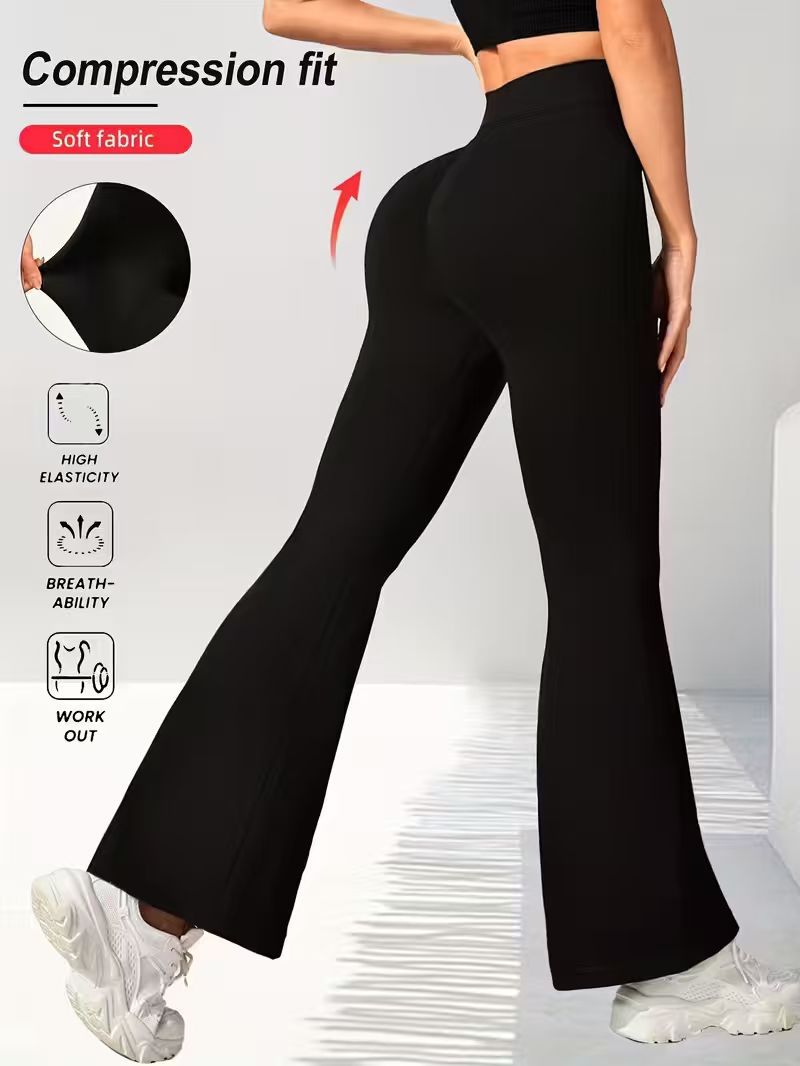 Pantalons de danse à large leg nu