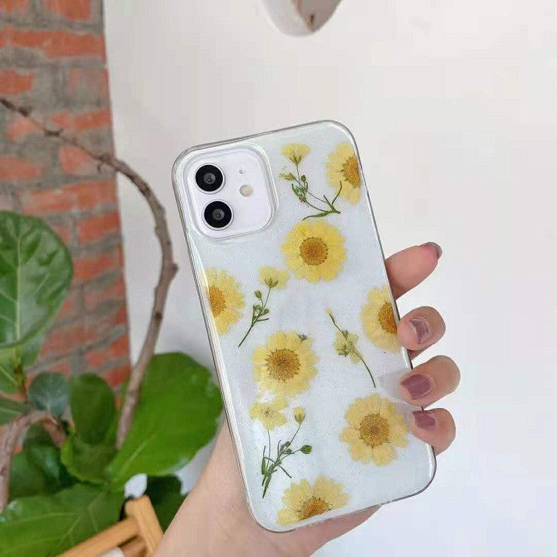Epoxy Daisy Immortal Flower IPhone13Pro Cas de téléphone portable approprié