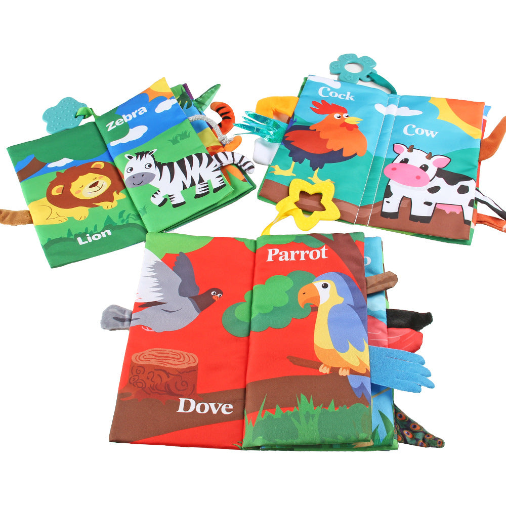 Livre de vêtements résistant à la déchirure avec jouet d'apprentissage précoce