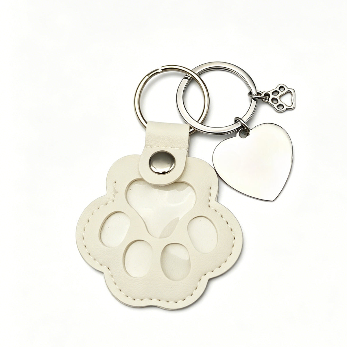 Pendentif de porte-clés photo d'animal sculpté