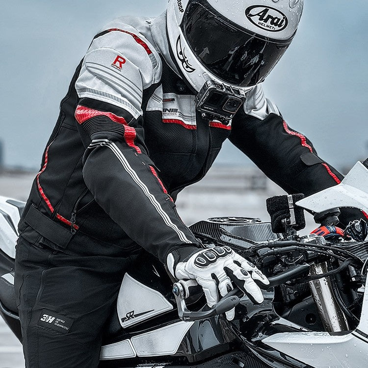 Gants moto fibre de carbone anti goutte