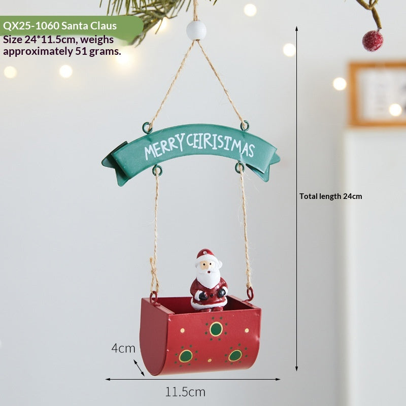 Pendentif décoratif en fer forgé, boîte aux lettres pour personnes âgées