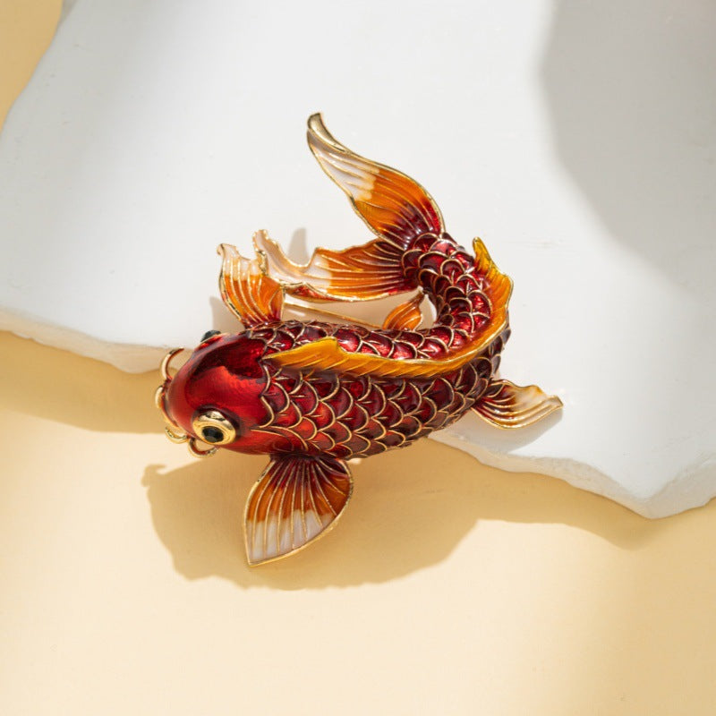 Accessoire à broche de homard en émanel pour femmes