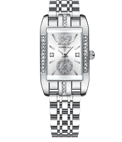 Simple square stainless steel fashion watch