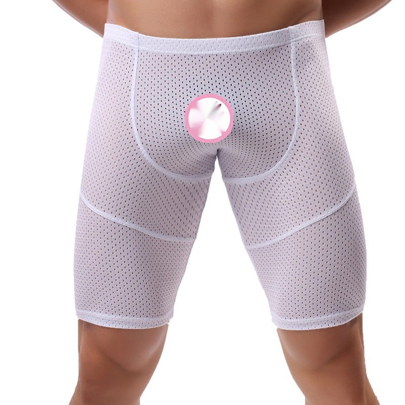 Style de mesh respirant homme d'été pour les boxeurs de sport