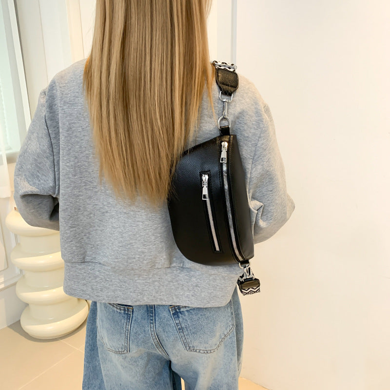 Sac croisé en cuir souple
