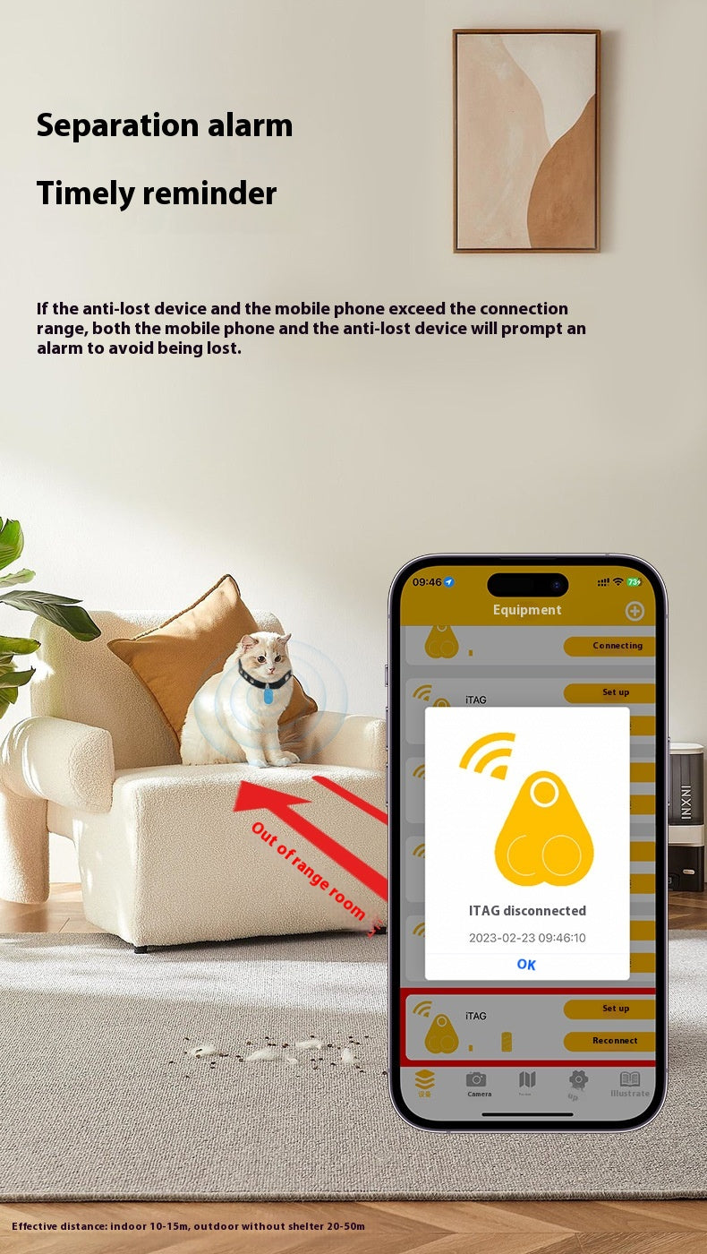 Plastic Droplet Anti Loss Device Intelligent Bluetooth bidirectionnel