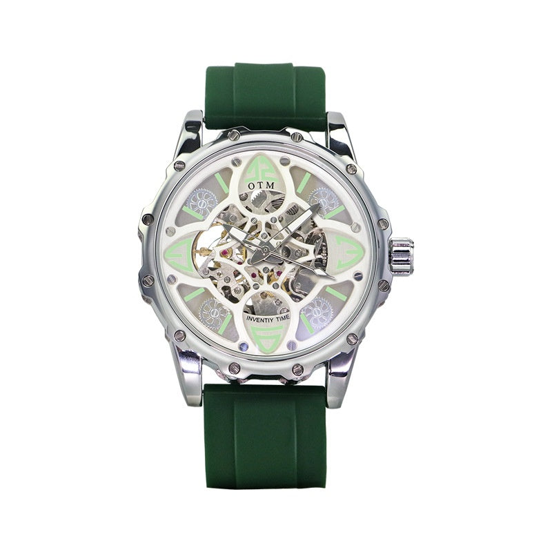 Montre homme mécanique étanche lumineuse